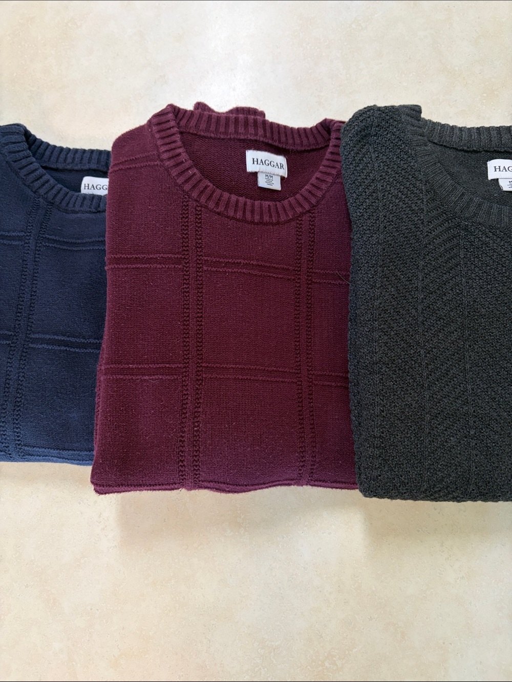 Men’s Haggar Crewneck Sweater Bundle